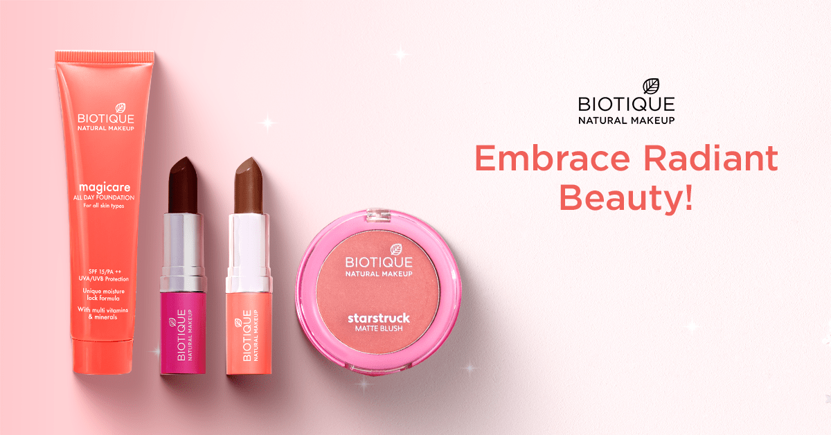 Embrace Radiant Beauty with Biotique's Natural Makeup Collection