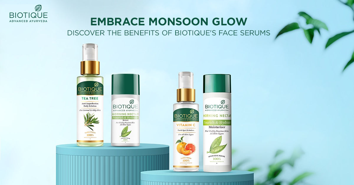 Monsoon Skincare Bliss: Discover the Benefits of Biotique's Face Serums