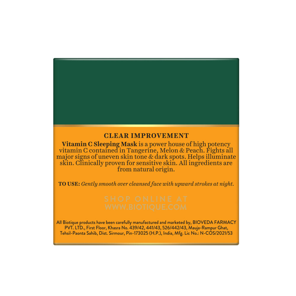 Clear improvement vitamin c sleeping mask 50gm