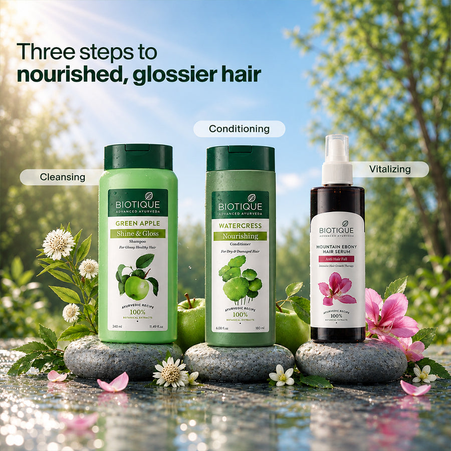Green Apple Shine & Gloss Shampoo & Conditioner - 340ml