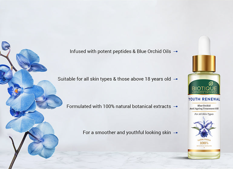 Youth renewal blue orchid anti-ageing treatment oil 30ml A+ image