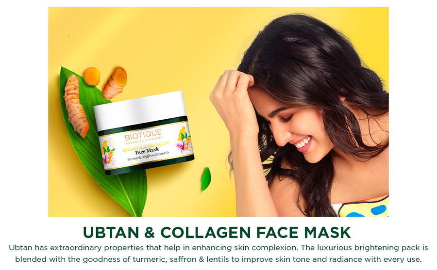 BIOTIQUE UBTAN & COLLAGEN Face Mask 50g