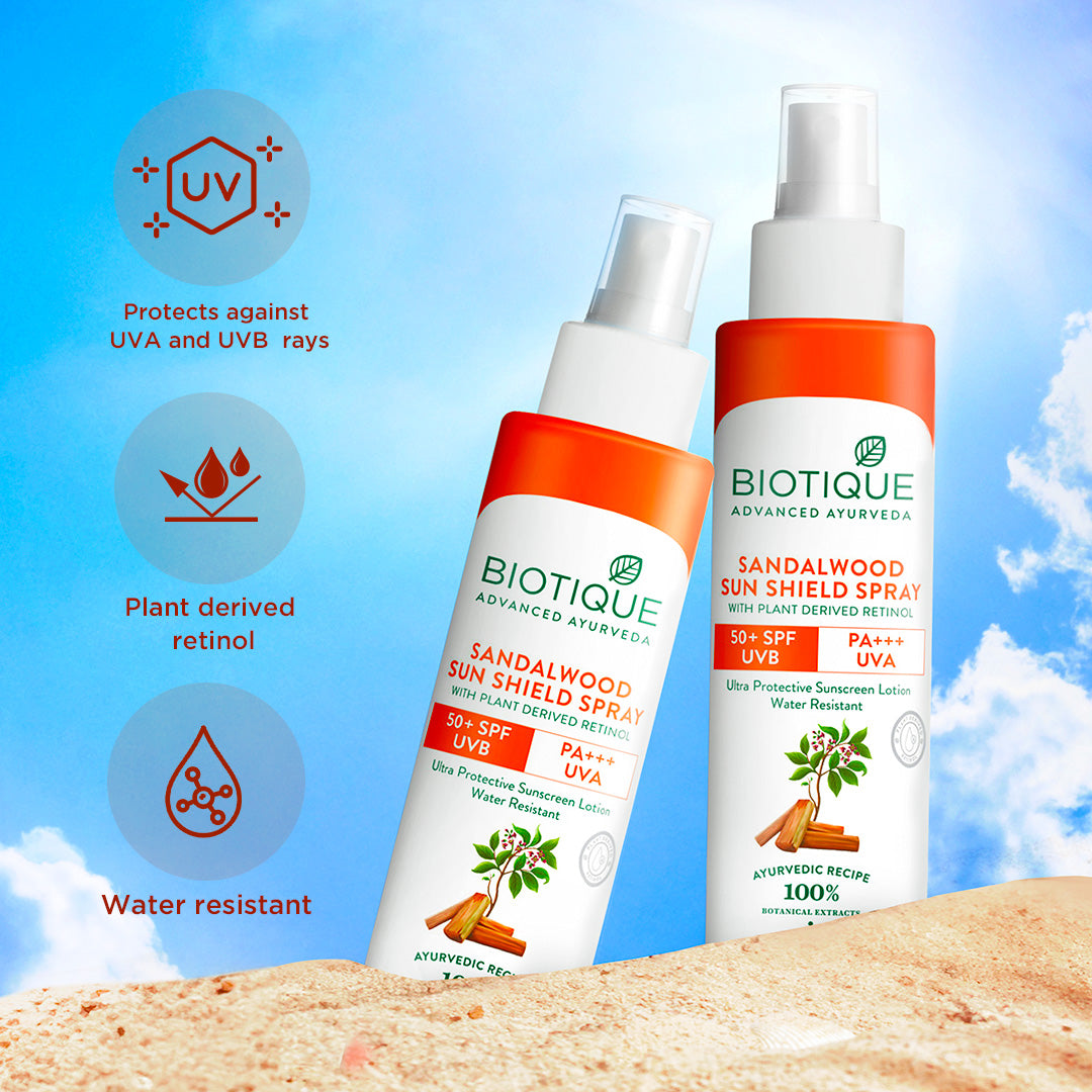 Sandalwood sunshield spray spf 50+  120ml