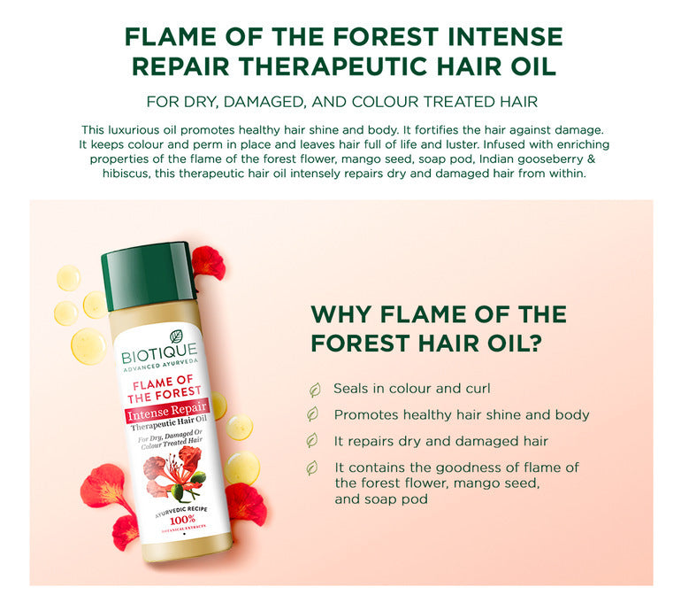 Flame of the forest intense repair therapeutic hair oil 120ml A+ image