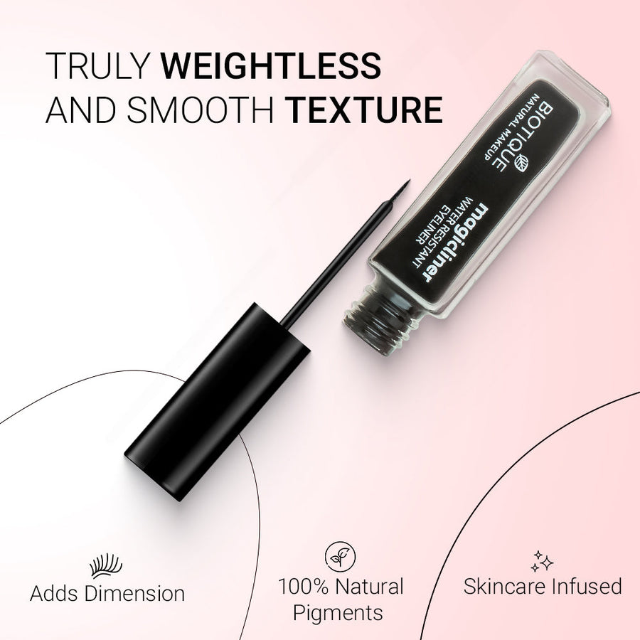 Biotique Natural Makeup Magicliner, Midnight Black, 9ml