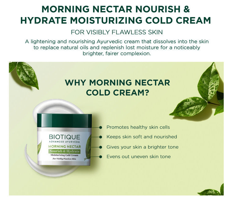Morning nectar nourish & hydrate moisturizing cream A+ image