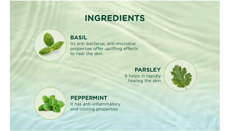 Basil & parsley revitalizing body wash A+ image
