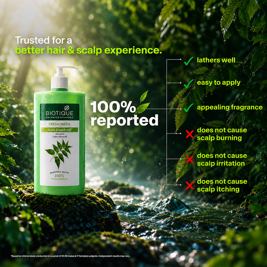 FRESH NEEM Anti Dandruff Shampoo & Conditioner pack of 2 (650ml)