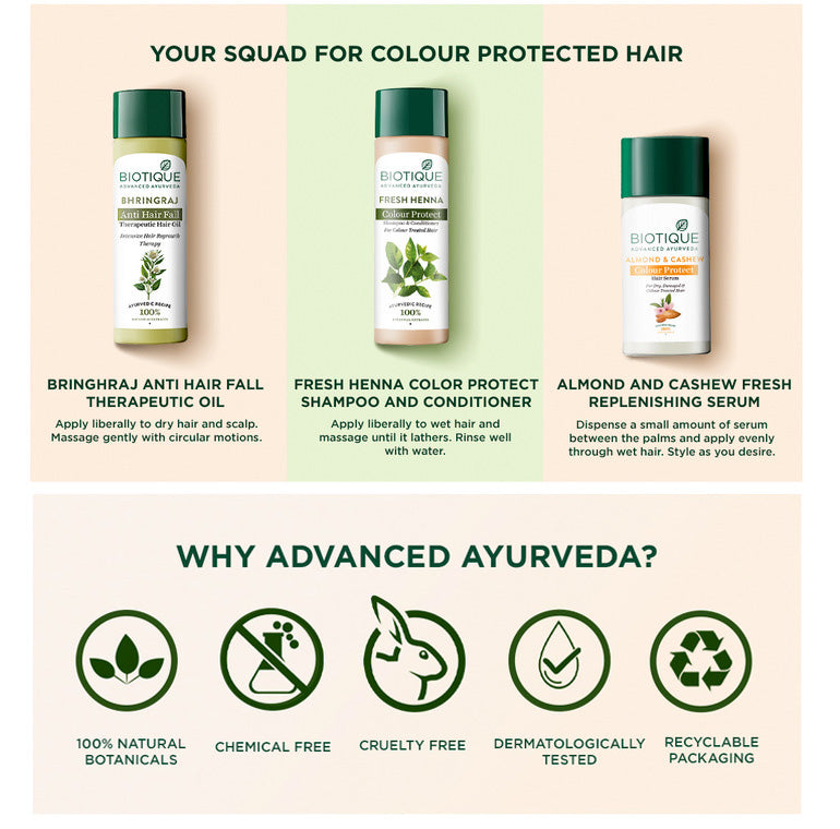 Fresh henna colour protect shampoo & conditioner A+ image