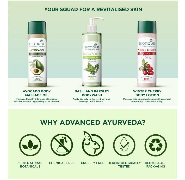 Basil & parsley revitalizing body wash A+ image