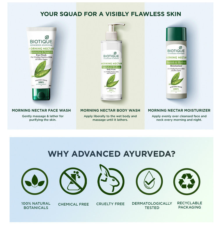 Morning nectar nourish & hydrate body wash 200ml A+ image