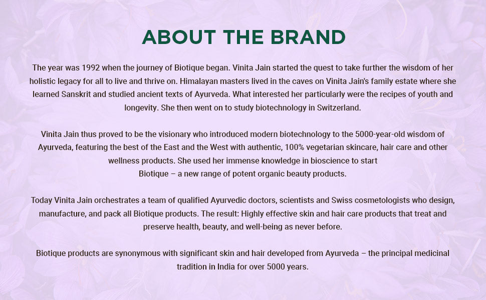 Biotique royal saffron eau de parfum 50ml A+ image