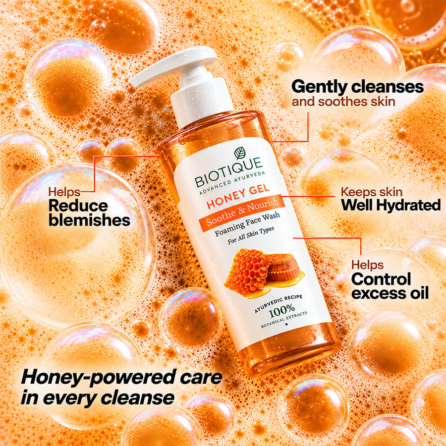 Honey Gel Soothe & Nourish Foaming Face Wash - 300ml