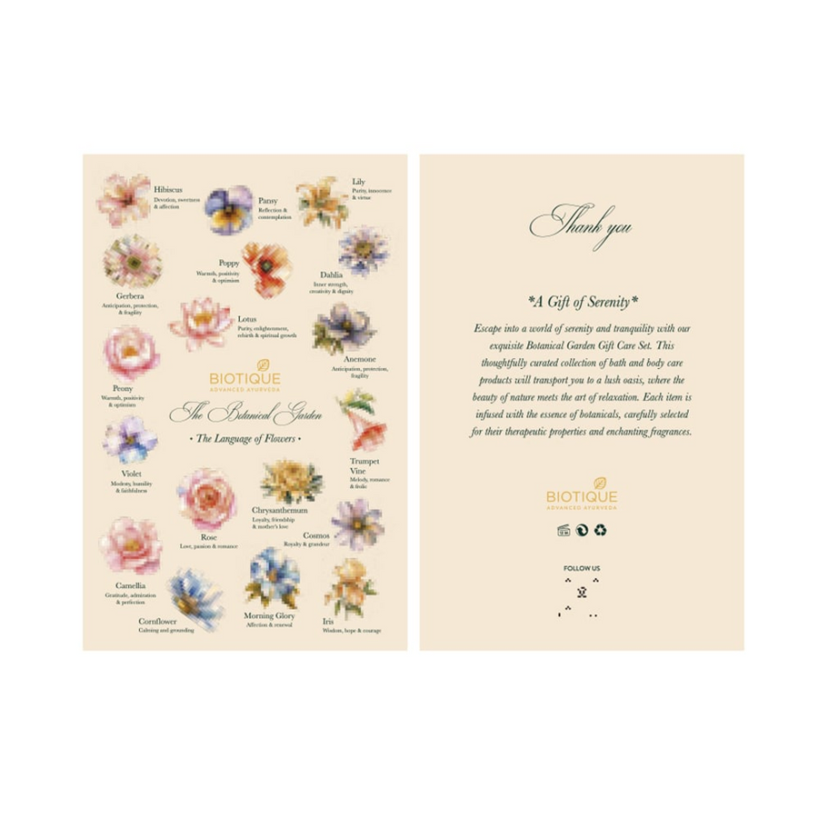 Biotique The Botanical Garden - Bath & Body Care Gift Set (6 X 50ml)