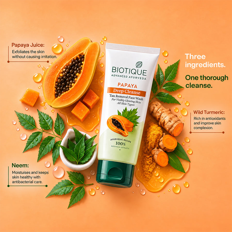 Papaya Deep Cleanse Face Wash 300ml