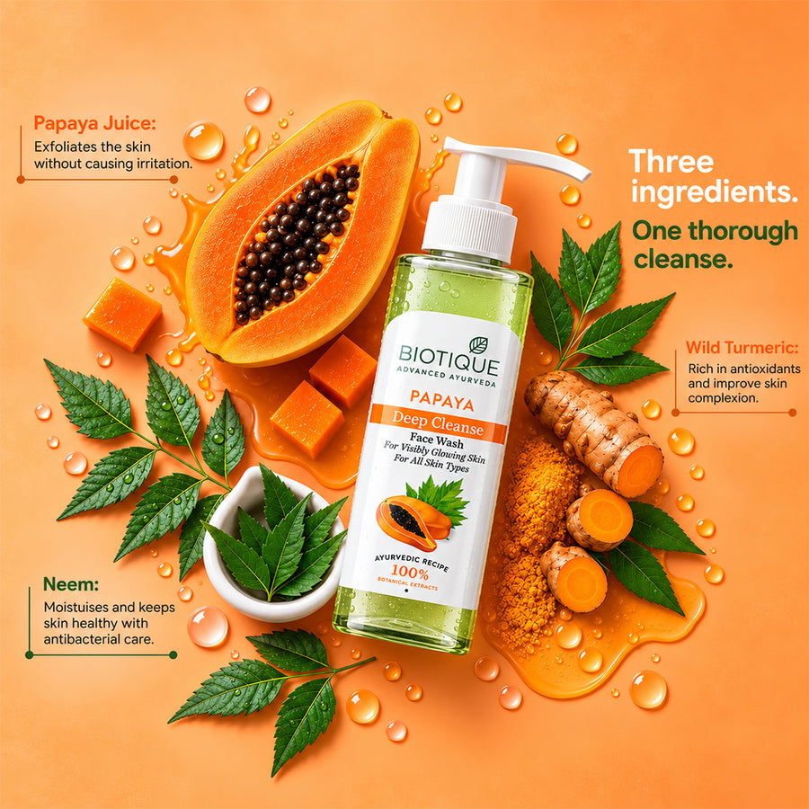 Papaya Deep Cleanse Face Wash 200ml