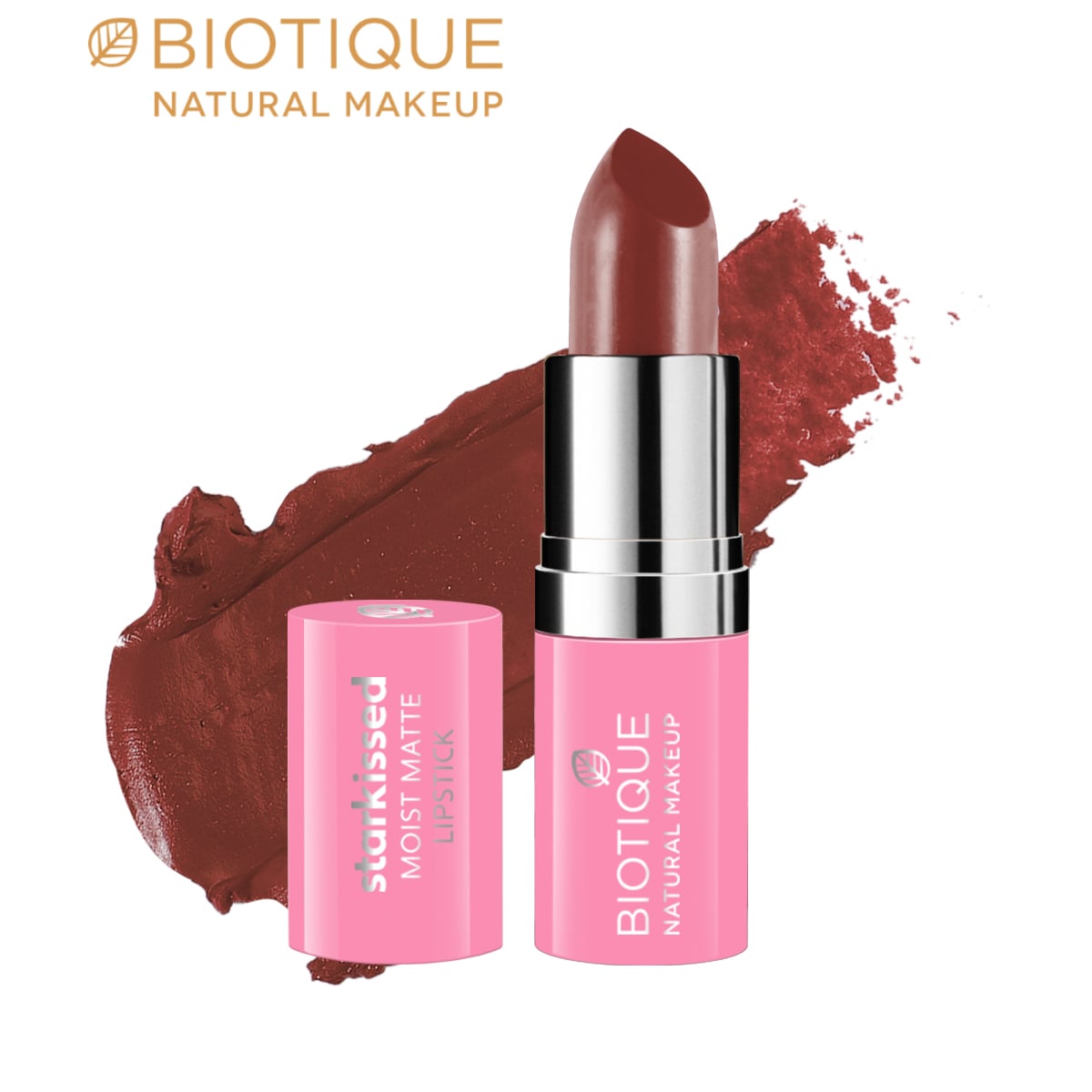 Biotique natural makeup starkissed moist matte lipstick, date night