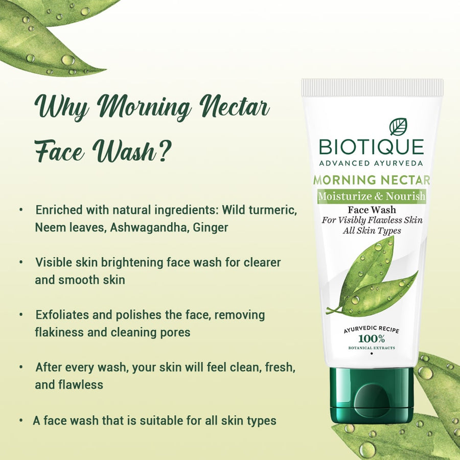 MORNING NECTAR Moisturize & Nourish Face Wash - 300ml