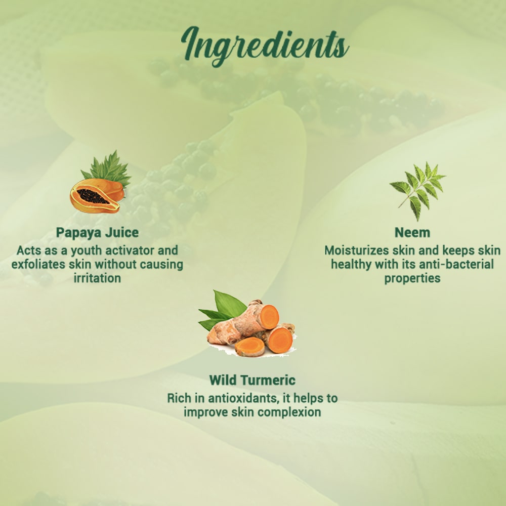 Papaya deep cleanse face wash