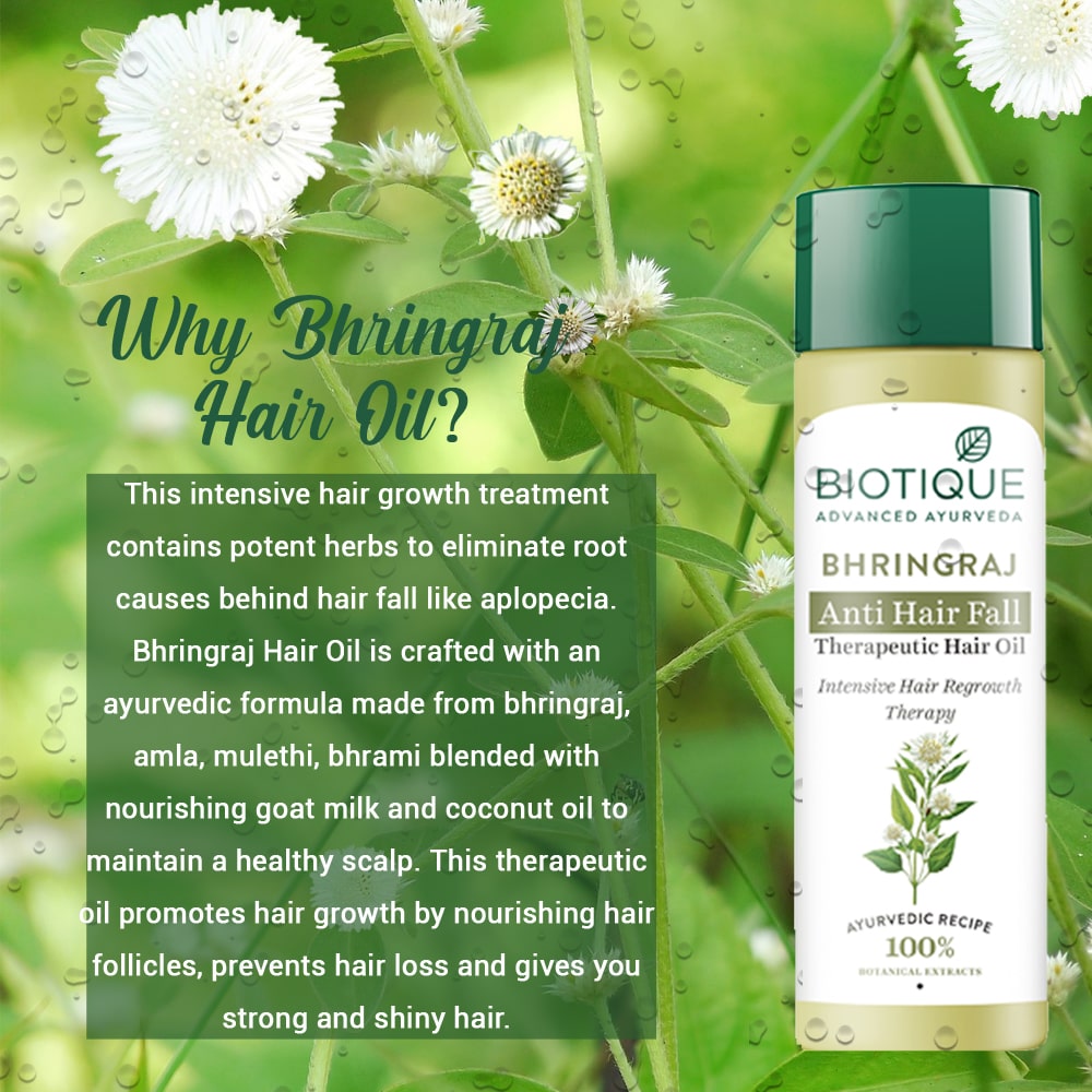 Bhringraj anti hair fall therapeutic hair oil