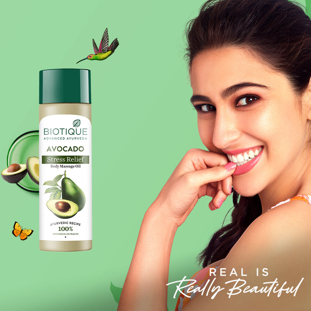 Avocado stress relief body massage oil- 200ml