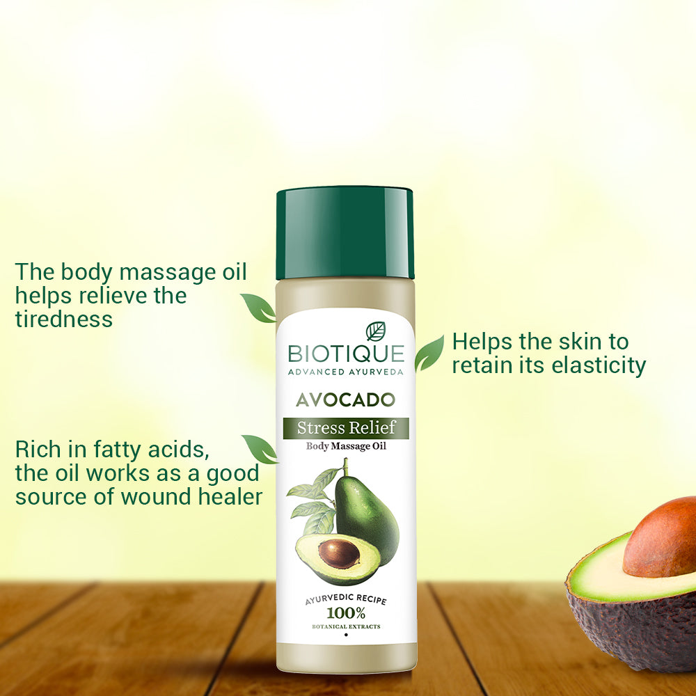 Avocado stress relief body massage oil- 200ml