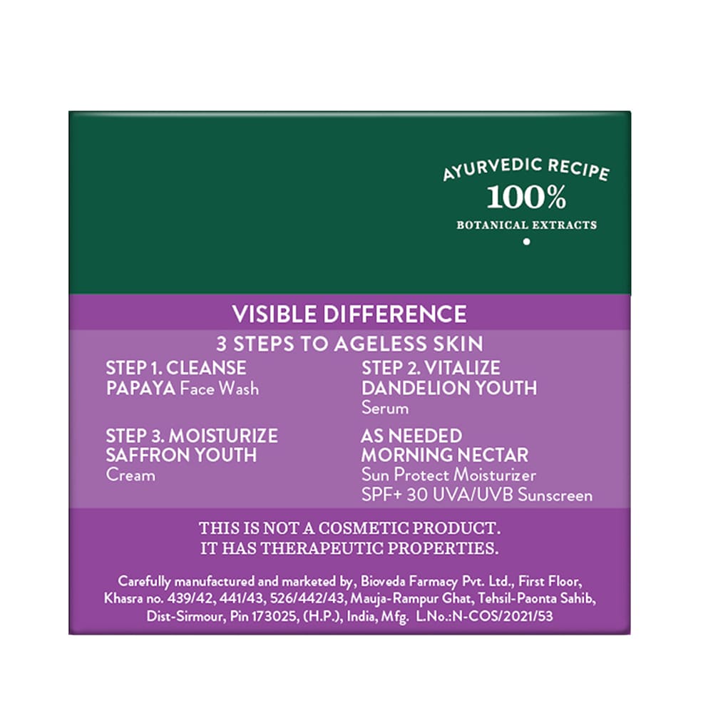 Saffron youth anti-ageing cream