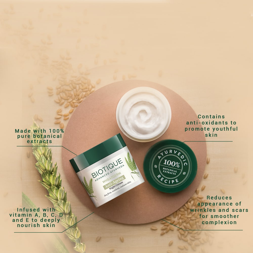 Wheatgerm anti-ageing night cream