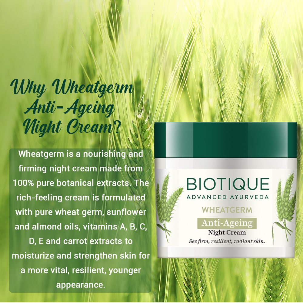 Wheatgerm anti-ageing night cream