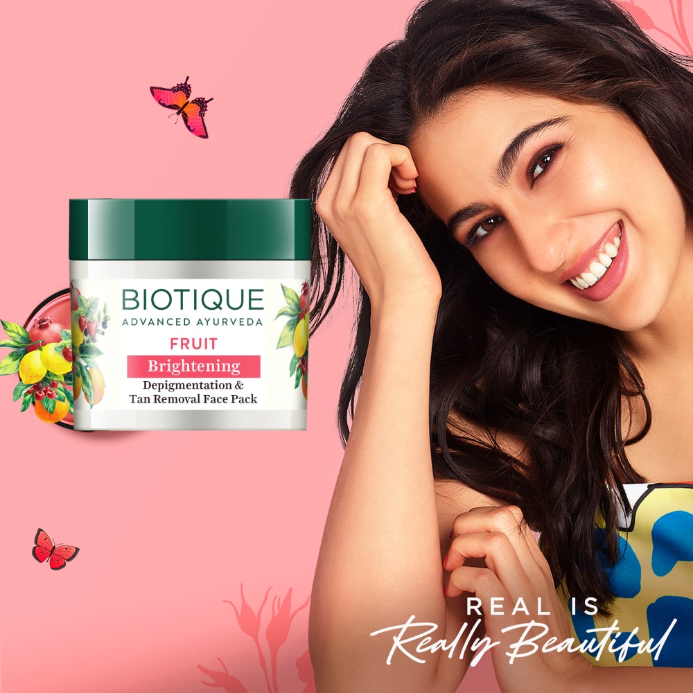 Fruit brightening depigmentation & tan removal face pack