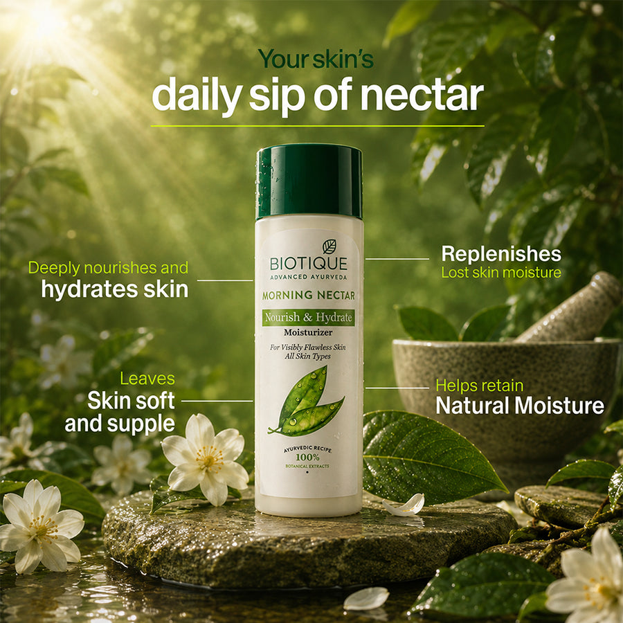 BIOTIQUE Bio Morning Nectar Nourishing Lotion 570ml (190ml x 3)