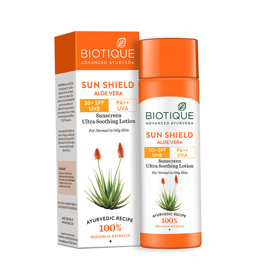 SUN SHIELD ALOE VERA 30+ SPF Sunscreen Lotion 50ml