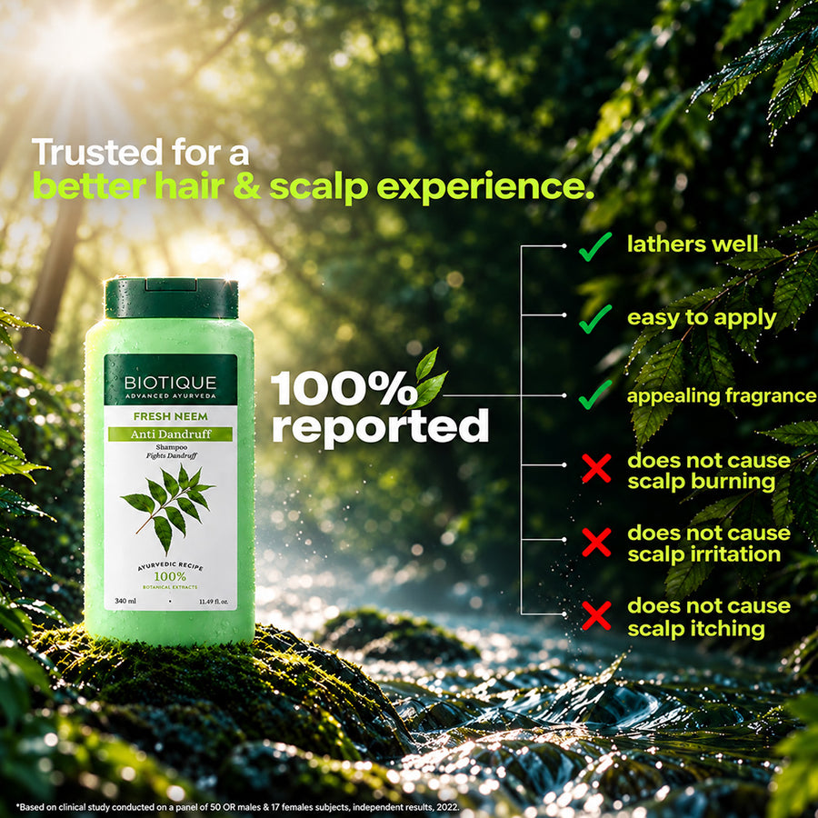 FRESH NEEM Anti Dandruff Shampoo & Conditioner pack of 2 (340ml)