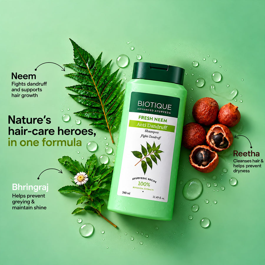 FRESH NEEM Anti Dandruff Shampoo & Conditioner pack of 2 (340ml)