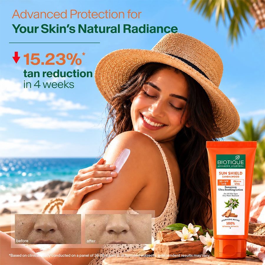 Sun Shield Sandalwood 50+SPF Suncreen Lotion 100ml