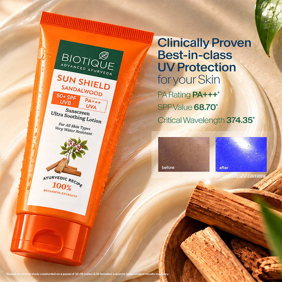 Sun Shield Sandalwood 50+SPF Suncreen Lotion 100ml