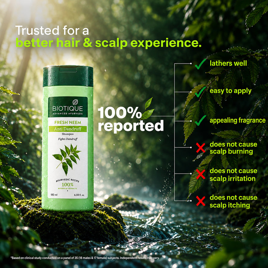 FRESH NEEM Anti Dandruff Shampoo & Conditioner pack of 2 (180ml)