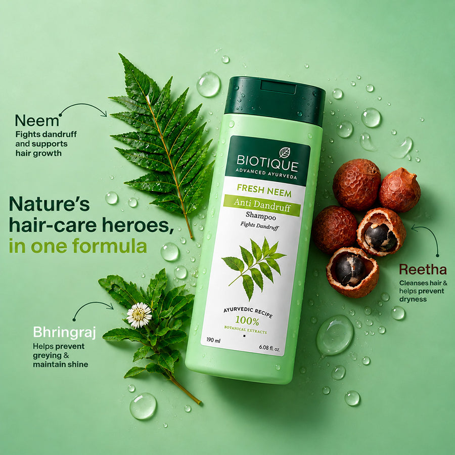 FRESH NEEM Anti Dandruff Shampoo & Conditioner pack of 2 (180ml)