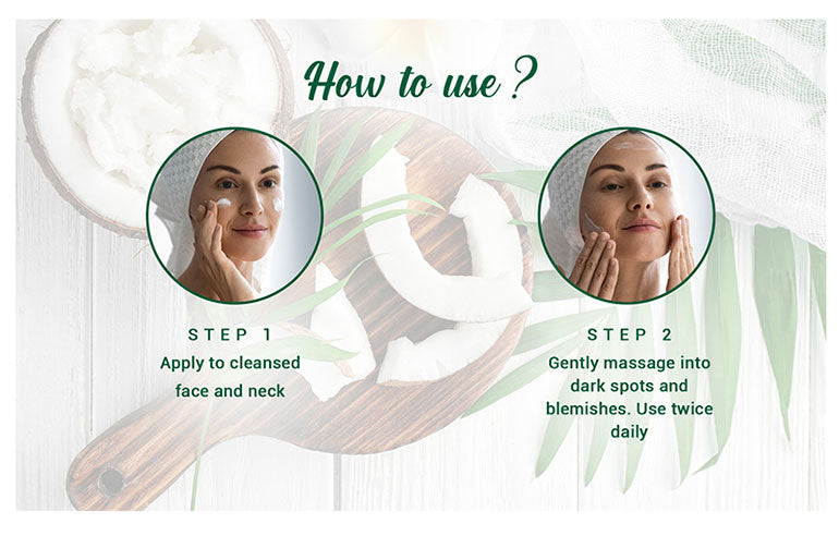 Coconut brightening instant glow cream A+ image