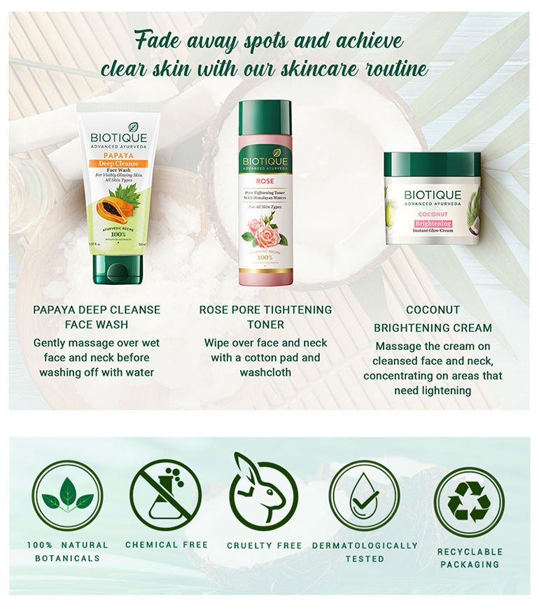Coconut brightening instant glow cream A+ image