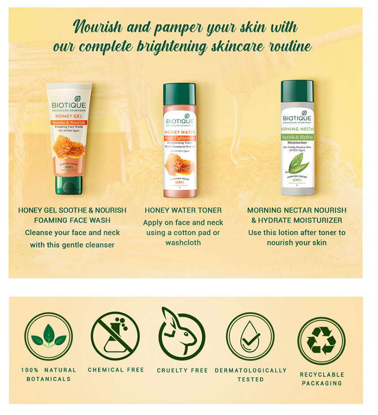 Honey gel soothe & nourish foaming face wash A+ image