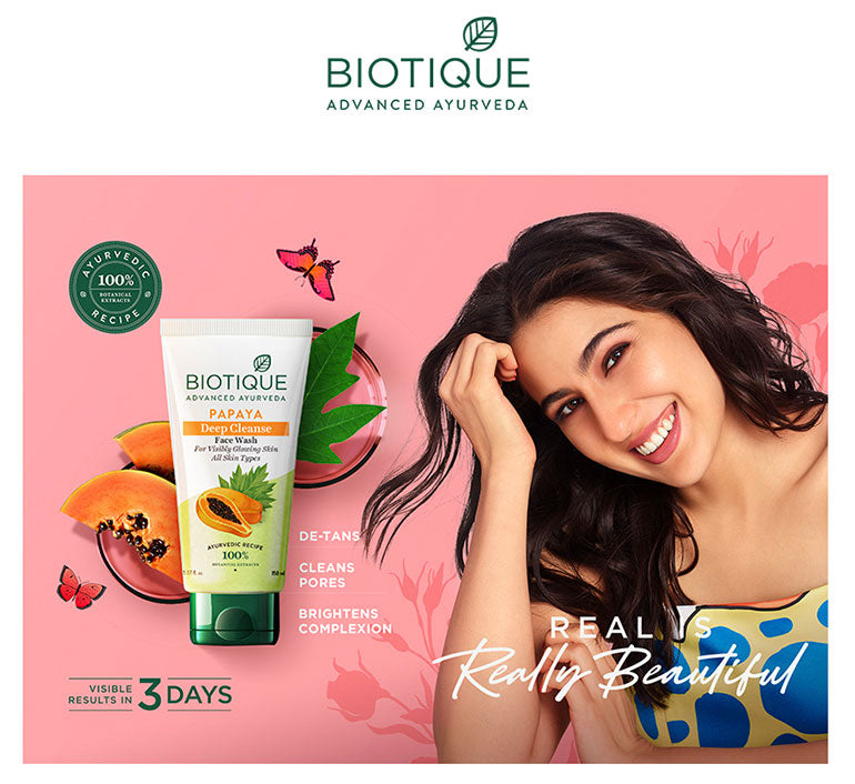 Papaya deep cleanse face wash A+ image