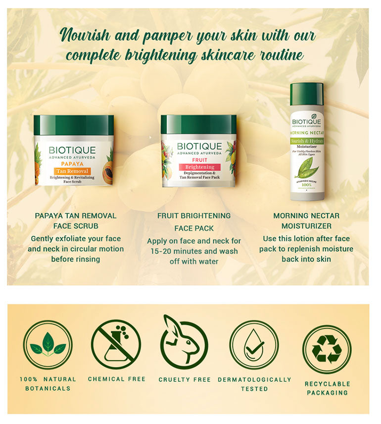 Papaya tan removal brightening & revitalizing face scrub A+ image