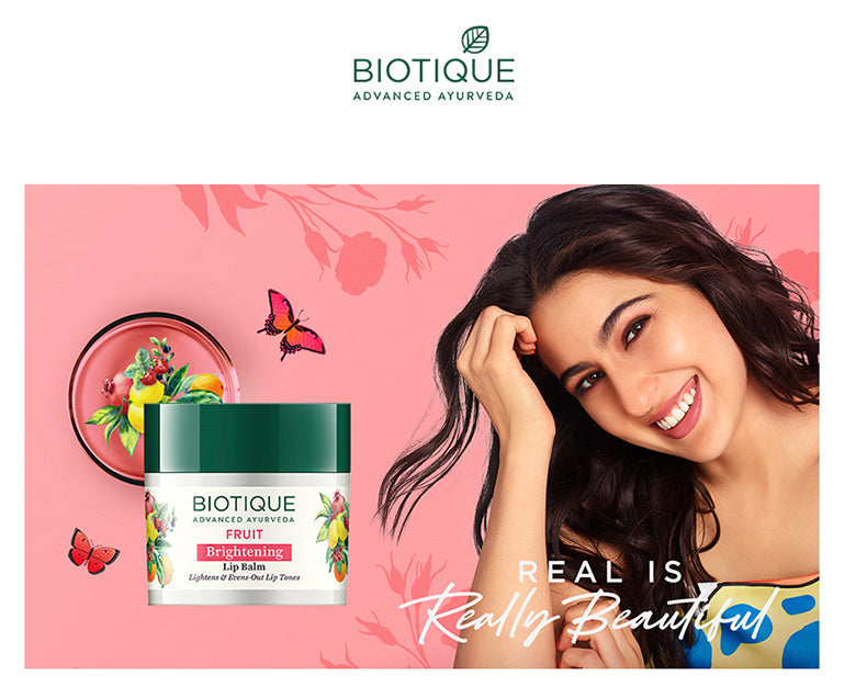Biotique fruit brightening lip balm A+ image