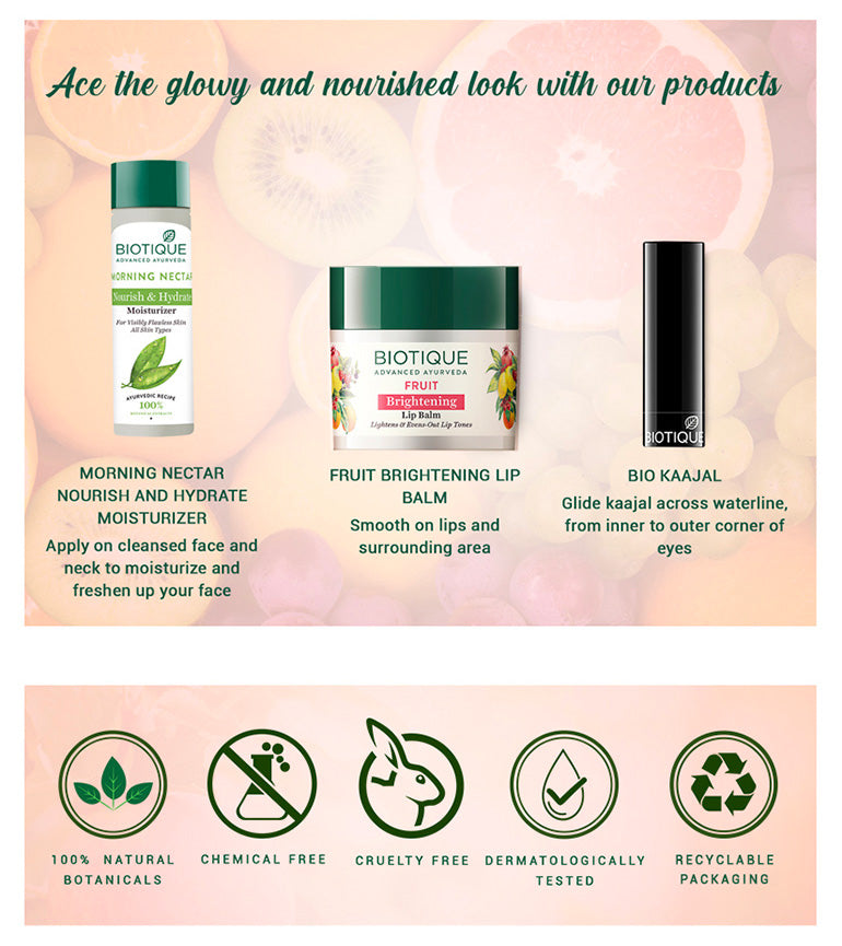 Biotique fruit brightening lip balm A+ image