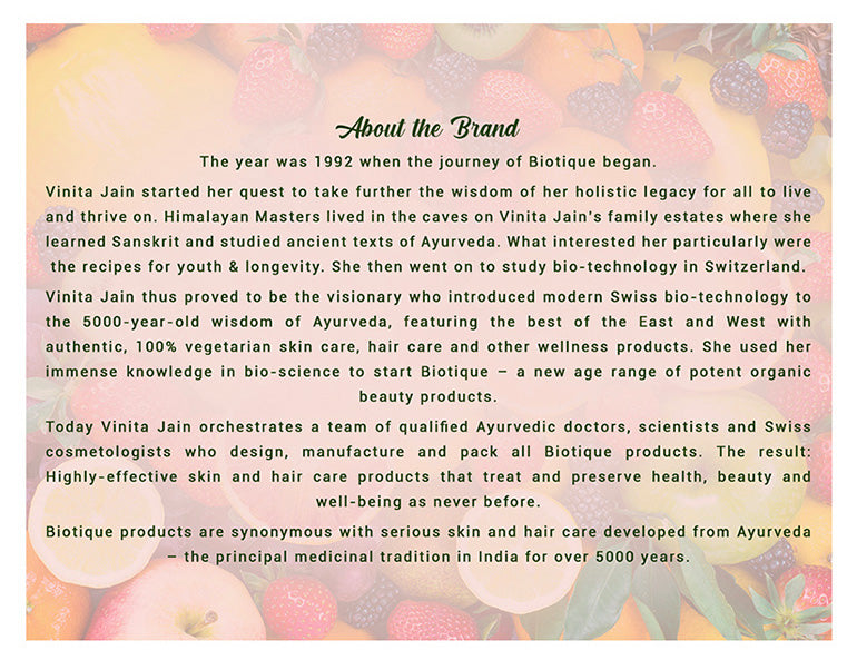 Biotique fruit brightening lip balm A+ image