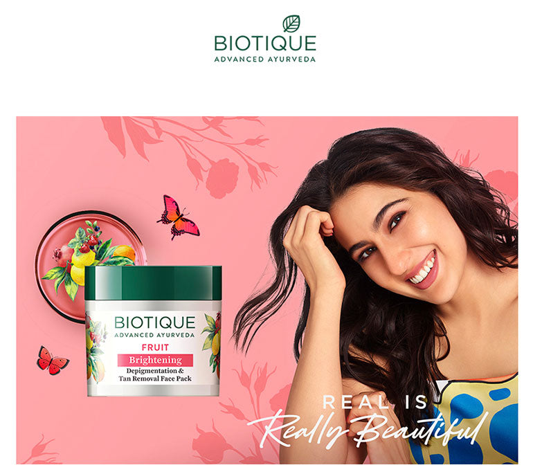 Fruit brightening depigmentation & tan removal face pack A+ image