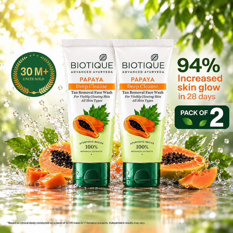 Papaya Deep Cleanse Face Wash - Pack of 2 (150ml)