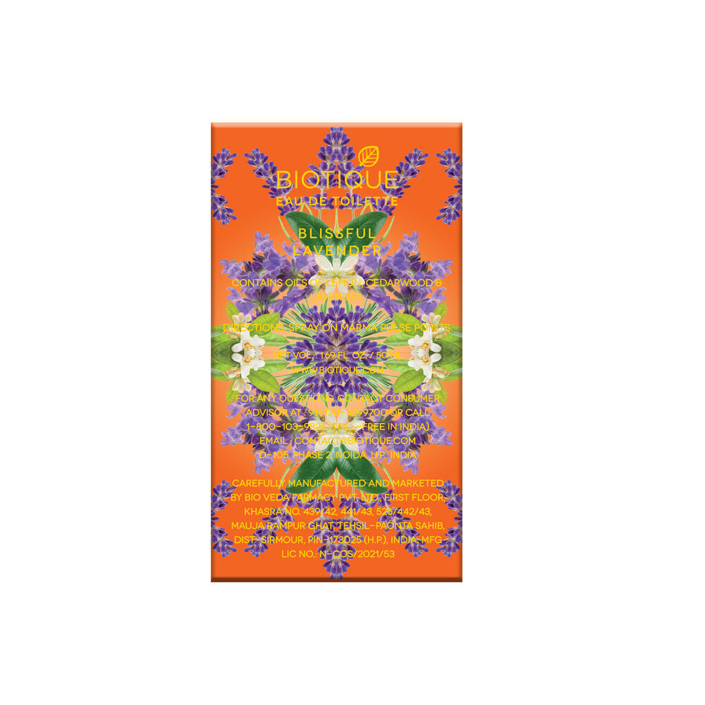 Biotique blissfull lavender eau de toilette 50ml