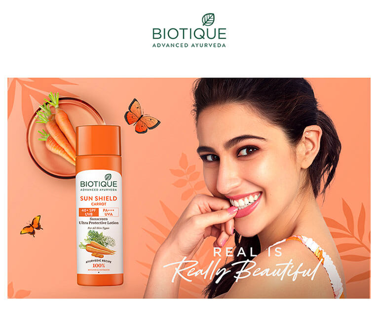 Sun shield carrot sunscreen 120ml spf 40+ A+ image